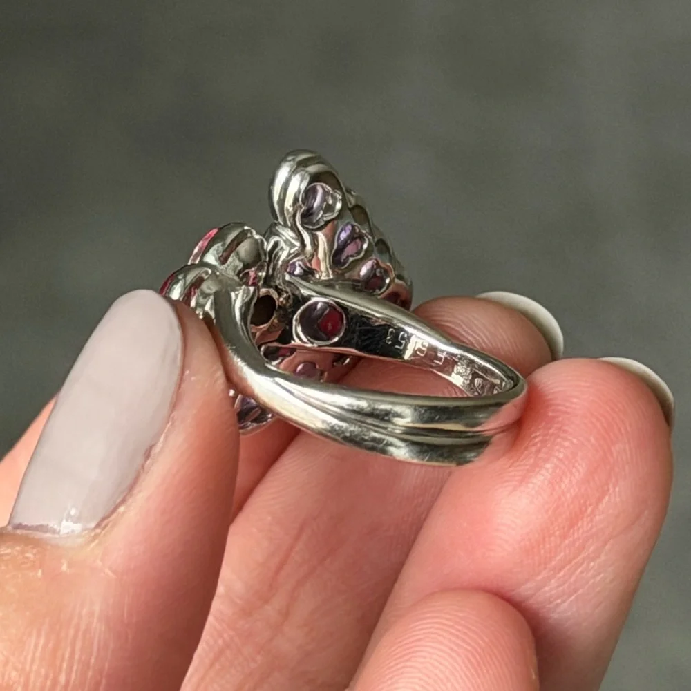 Mauboussin Paris Purple and Pink Amethyst Cluster Ring - Picture 10 of 15